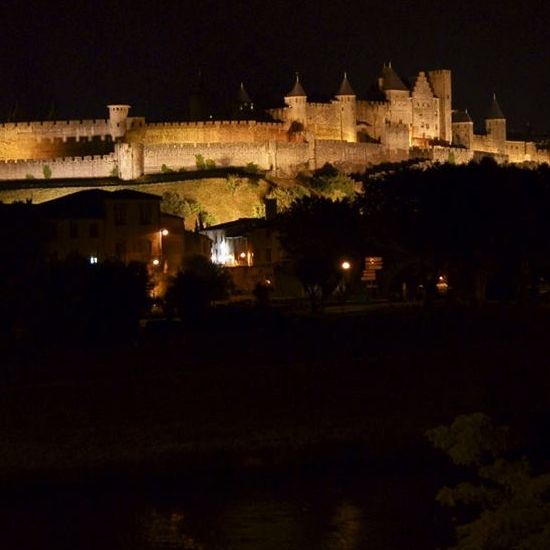 Carcassonne qalası gecə
